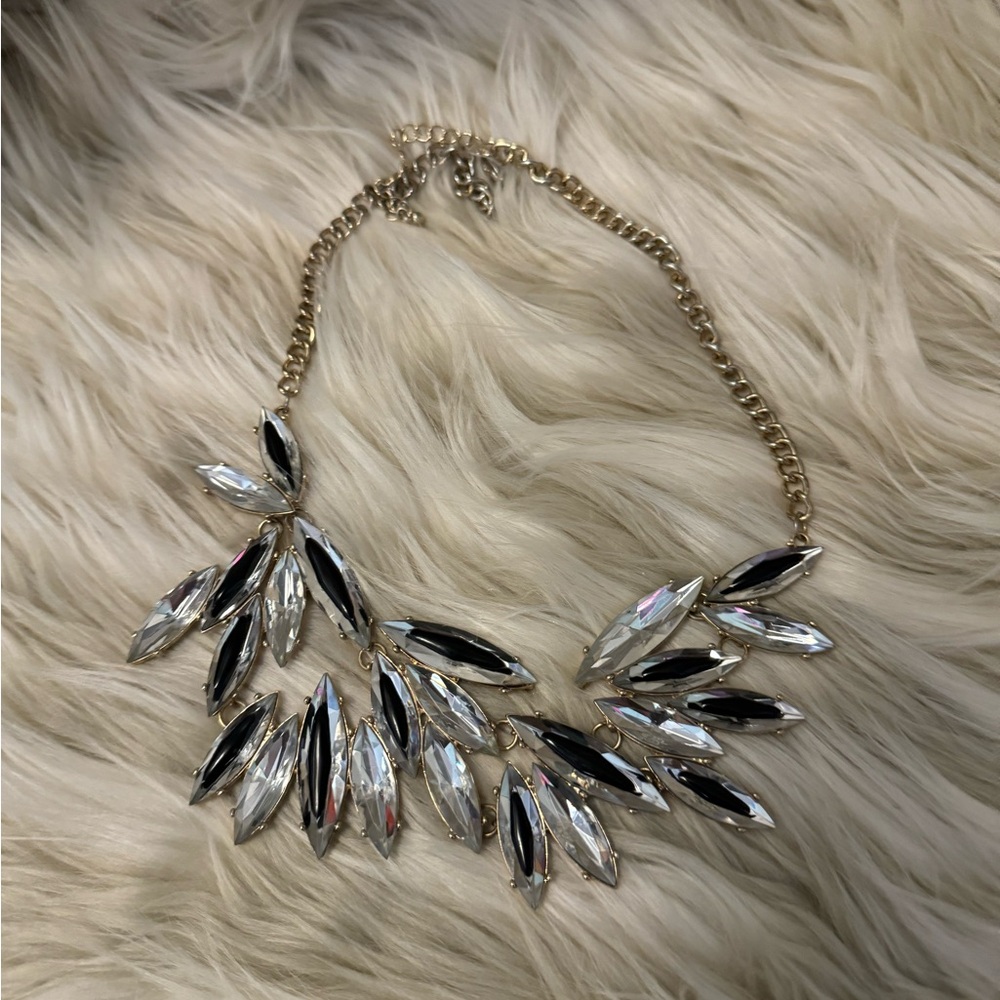 Chrystal chandelier necklace and earrings